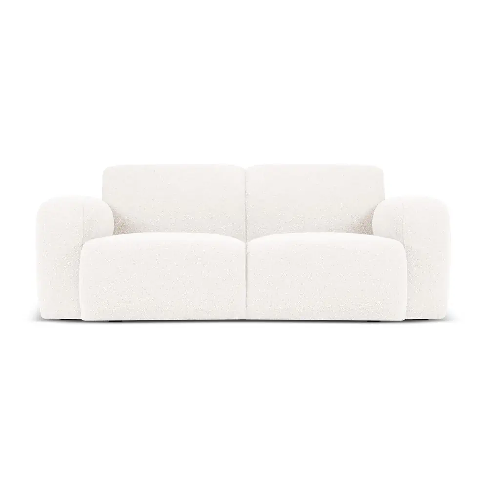 Canapea albă cu tapițerie din stofă bouclé 170 cm Molino – Micadoni Home