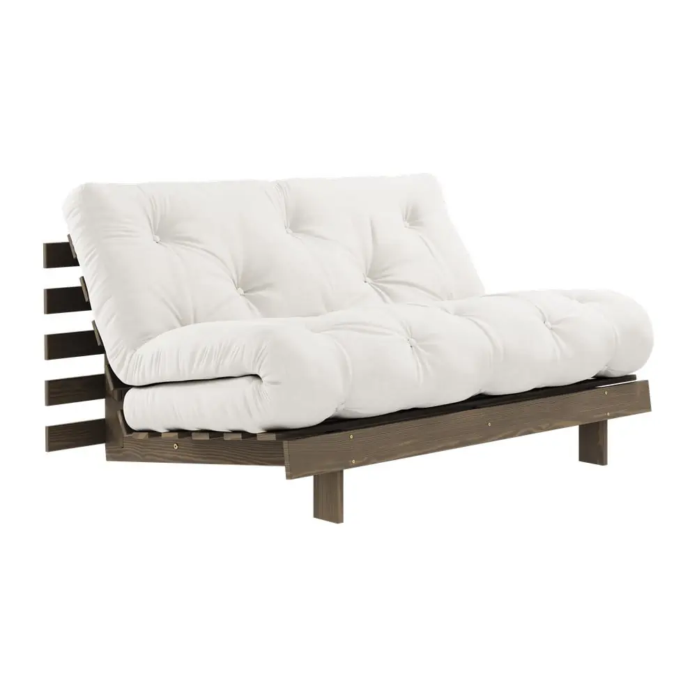 Canapea albă extensibilă 140 cm Roots – Karup Design