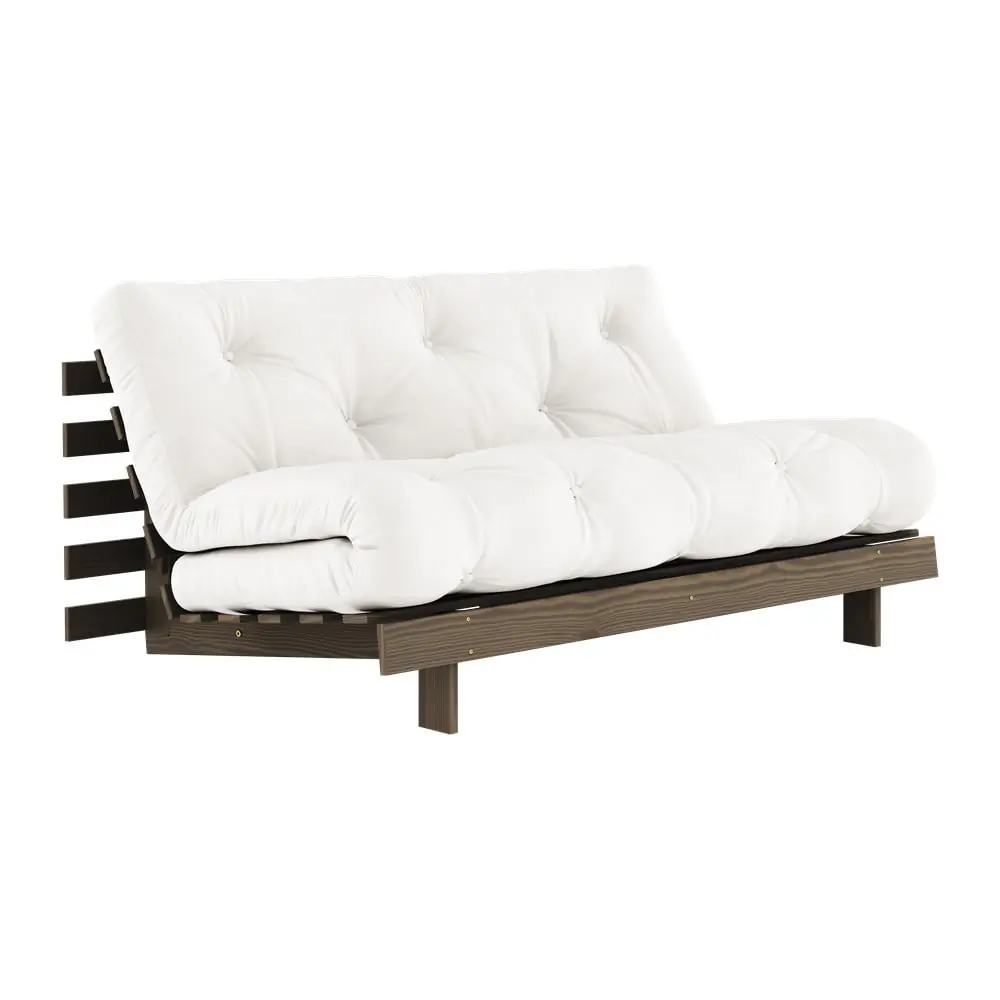 Canapea albă extensibilă 160 cm Roots – Karup Design