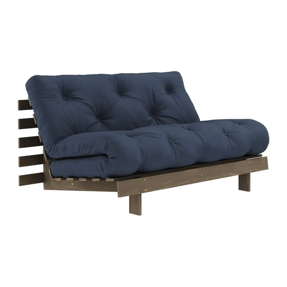 Canapea albastru-închis extensibilă 140 cm Roots – Karup Design