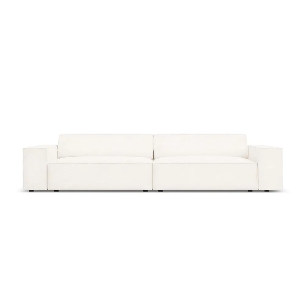 Canapea bej cu tapițerie bouclé 244 cm Jodie – Micadoni Home