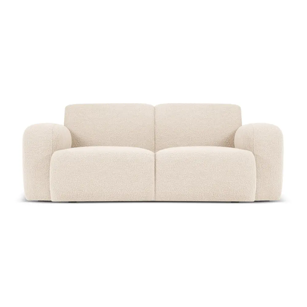 Canapea bej cu tapițerie din stofă bouclé 170 cm Molino – Micadoni Home