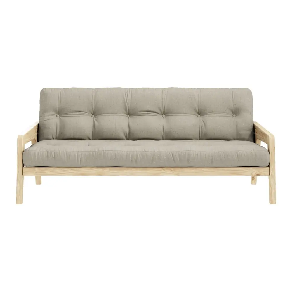 Canapea extensibilă bej 204 cm Grab - Karup Design