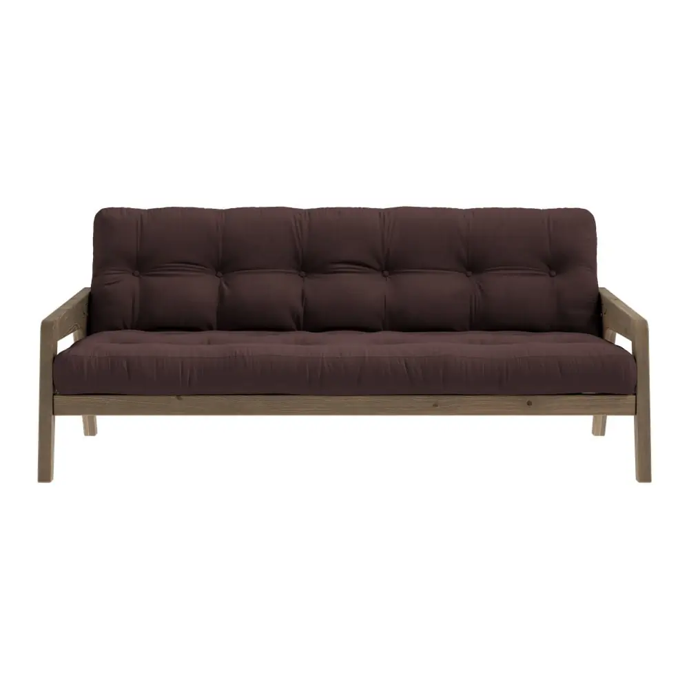 Canapea maro extensibilă 204 cm Grab - Karup Design