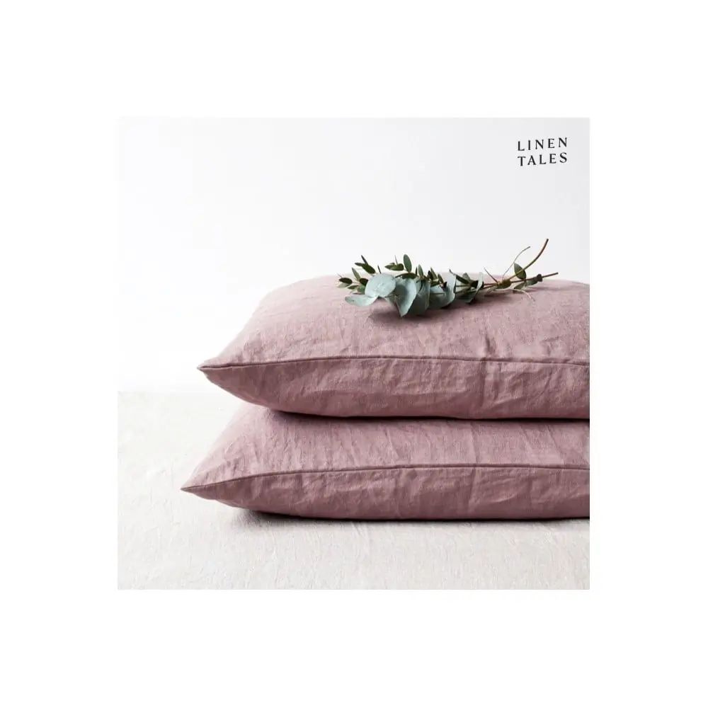 Față de pernă din in 40x60 cm Ashes of Roses – Linen Tales