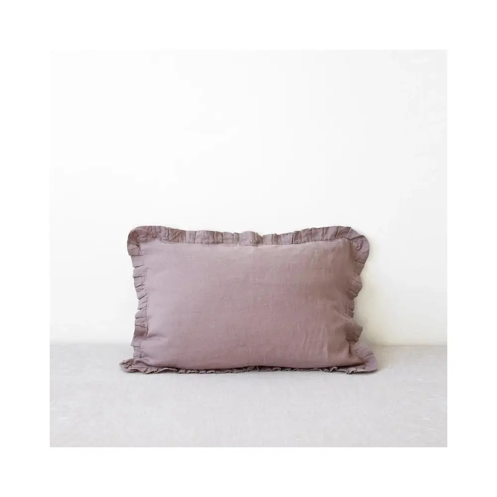 Față de pernă din in 65x65 cm Ashes of Roses – Linen Tales