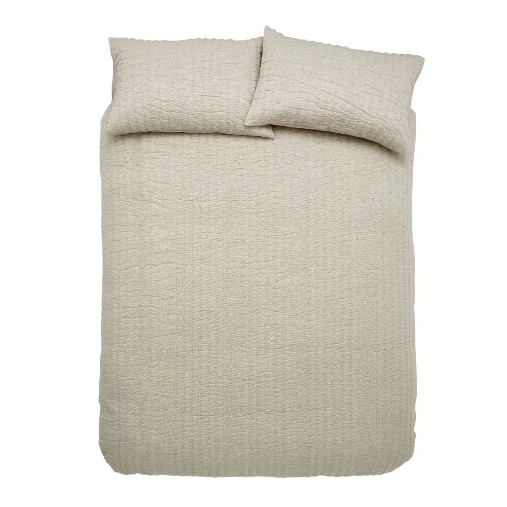 Lenjerie de pat bej pentru pat de o persoană 135x200 cm Tamba Stripe – Pineapple Elephant