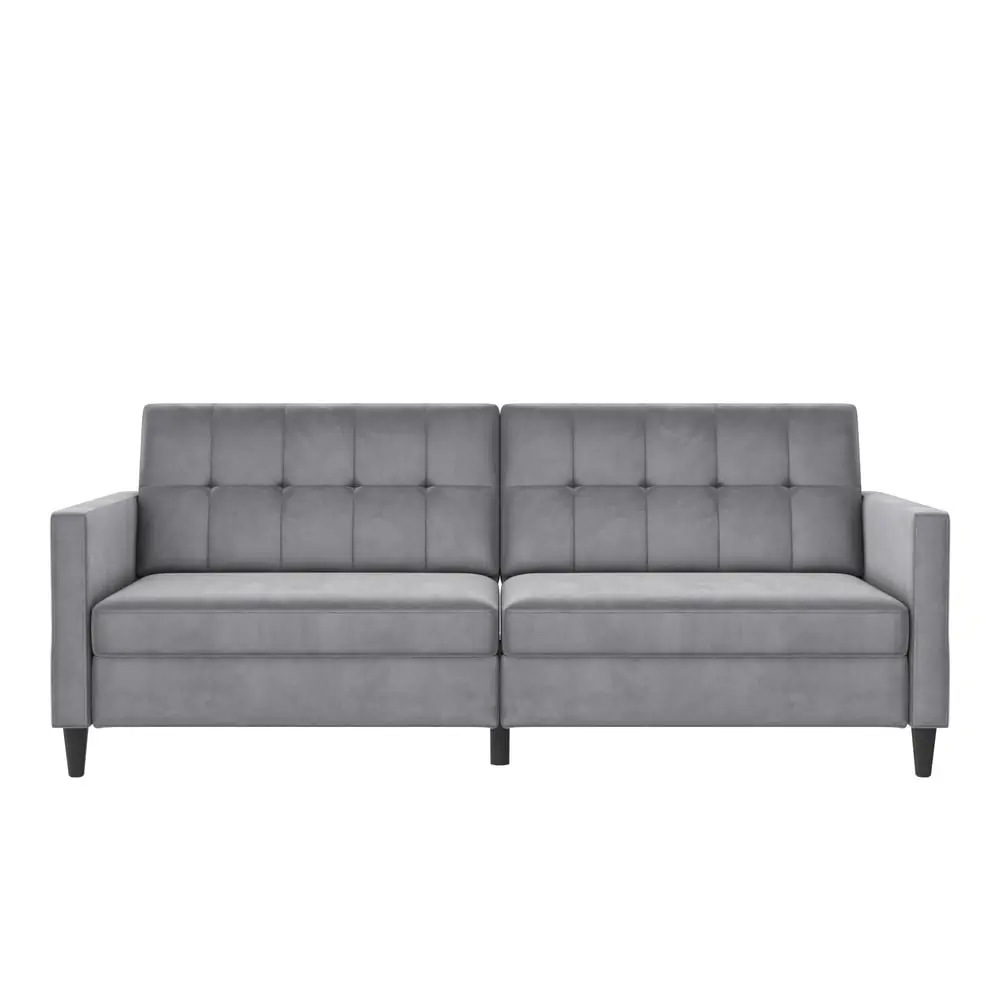 Canapea gri deschis cu tapițerie din catifea 203 cm Hartford – Støraa