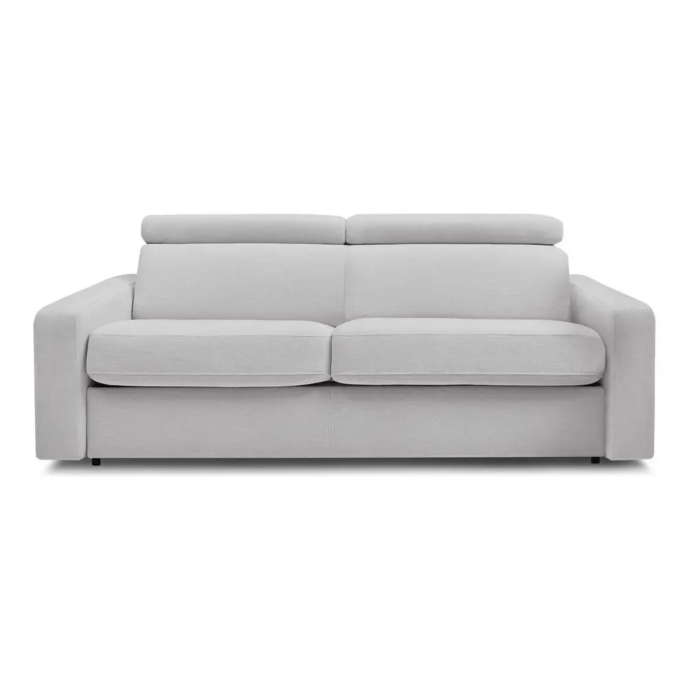 Canapea gri deschis extensibilă 195 cm Monaco – Bobochic Paris