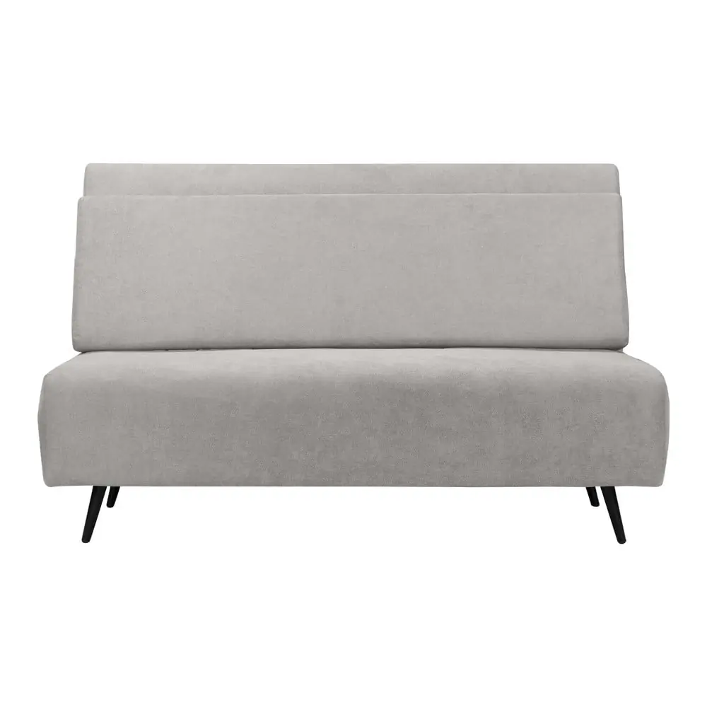 Canapea gri deschis extensibilă 87 cm Mallory – Støraa