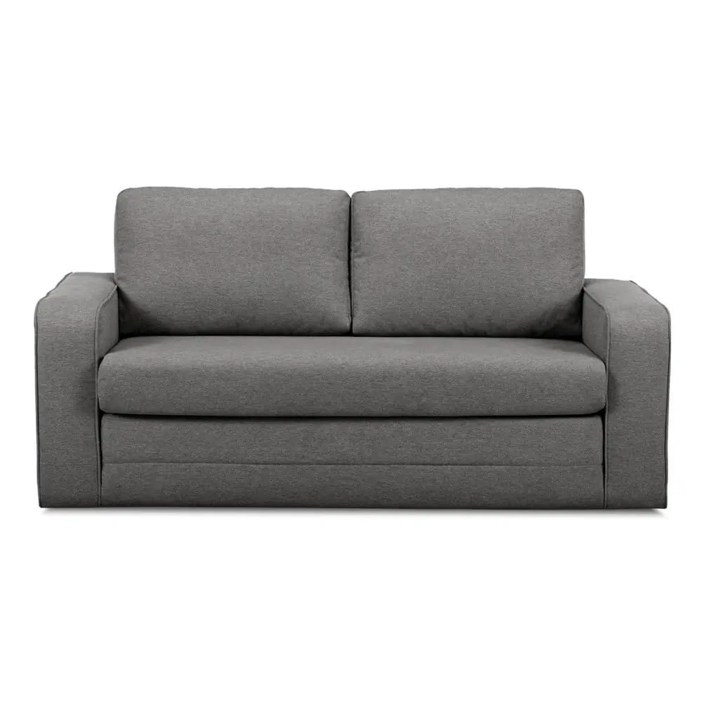 Canapea gri extensibilă 160 cm Come – Bobochic Paris