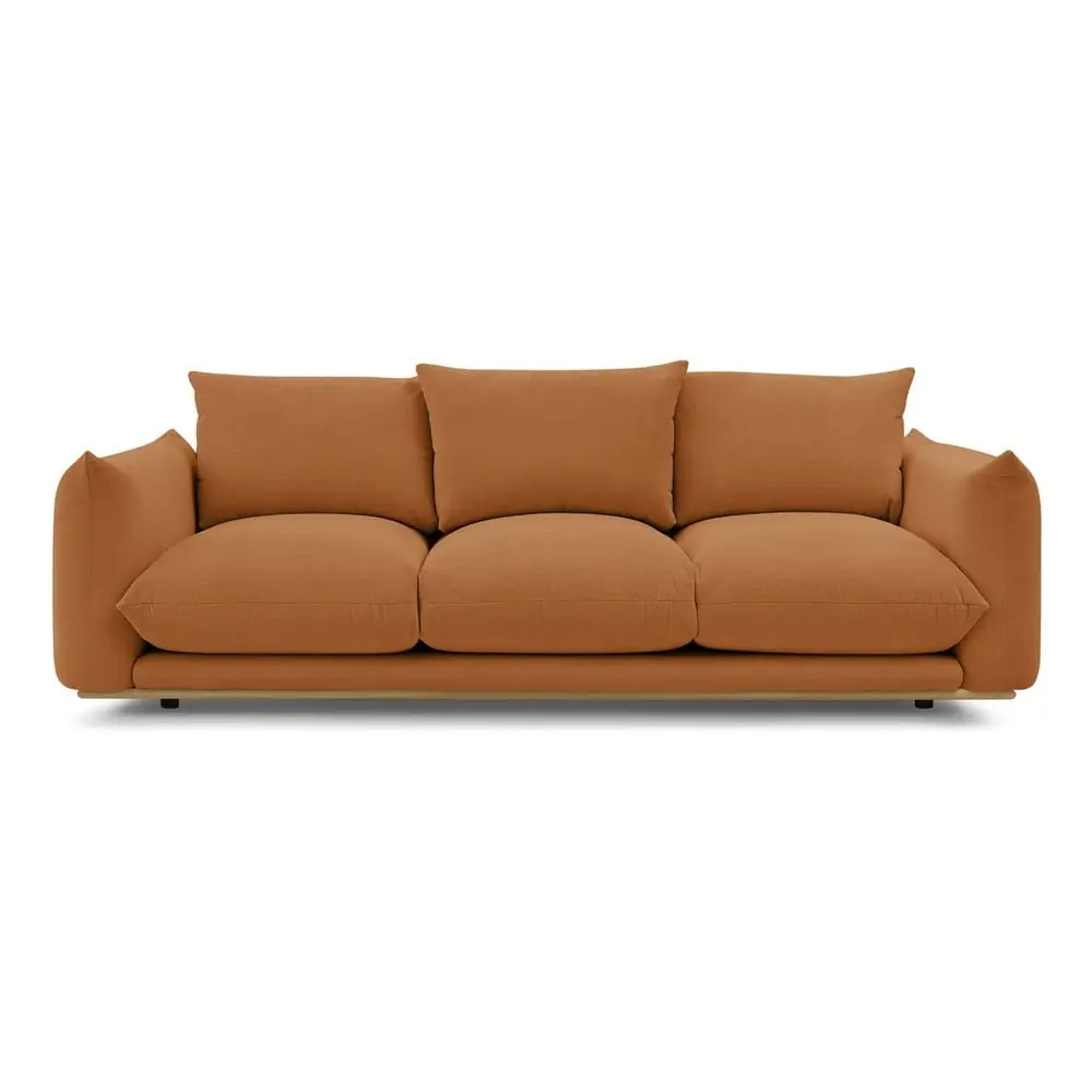 Canapea portocalie 265 cm Ernest – Bobochic Paris