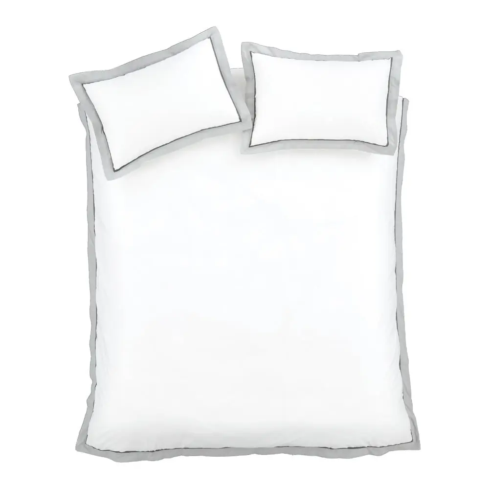 Lenjerie de pat albă din bumbac pentru pat dublu 200x200 cm Mayfair – Bianca