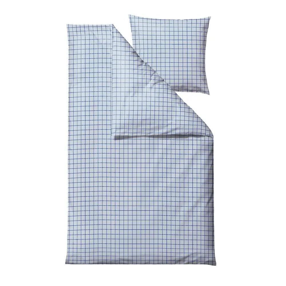 Lenjerie de pat albastru-deschis din bumbac ranforcé pentru pat de o persoană 140x200 cm Vista – Södahl