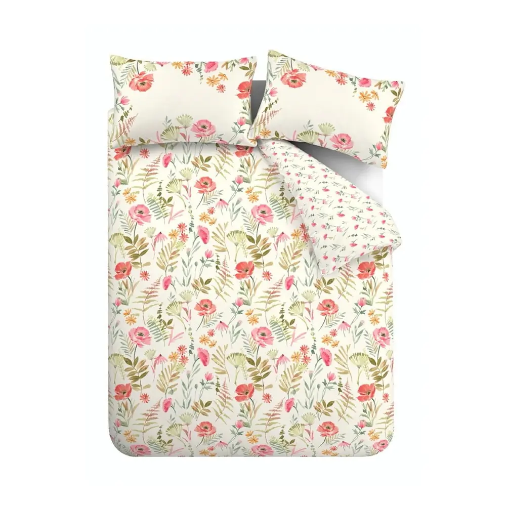 Lenjerie de pat crem pentru pat dublu 200x200 cm Ella Poppy – Catherine Lansfield