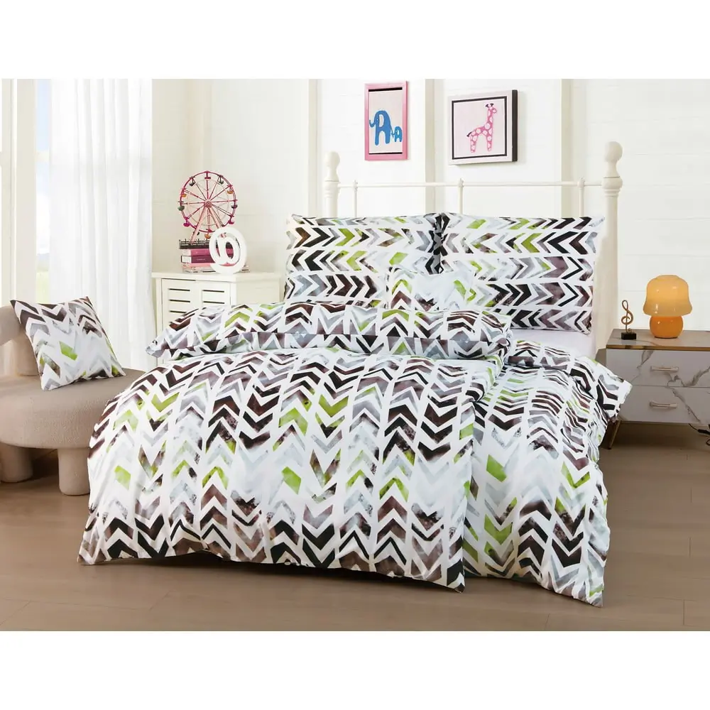 Lenjerie de pat din microsatin pentru pat de o persoană cu 6 piese 140x200 cm Madison – JAHU collections