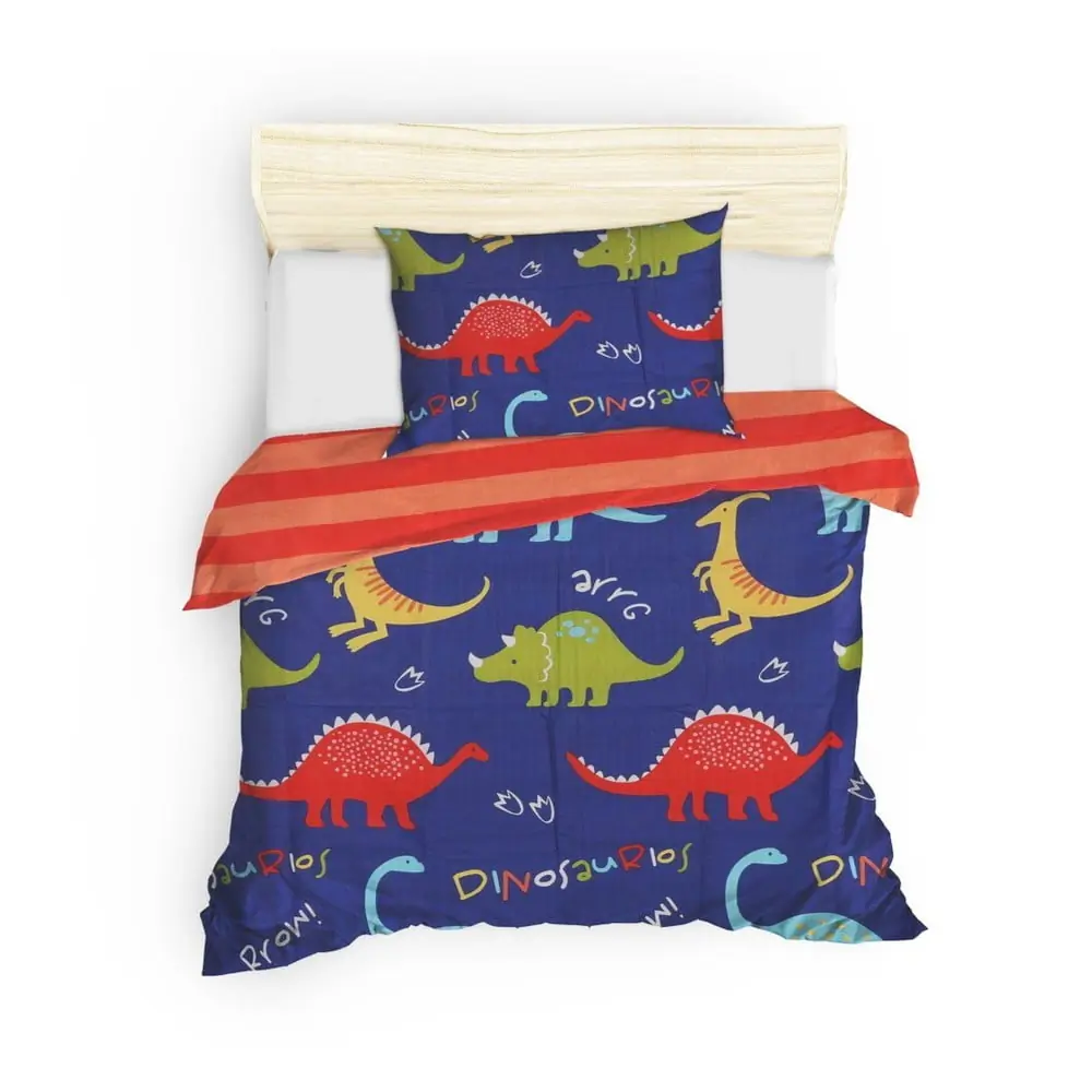 Lenjerie de pat pentru copii albastră pentru pat de o persoană 140x200 cm Dinazorus – Mijolnir