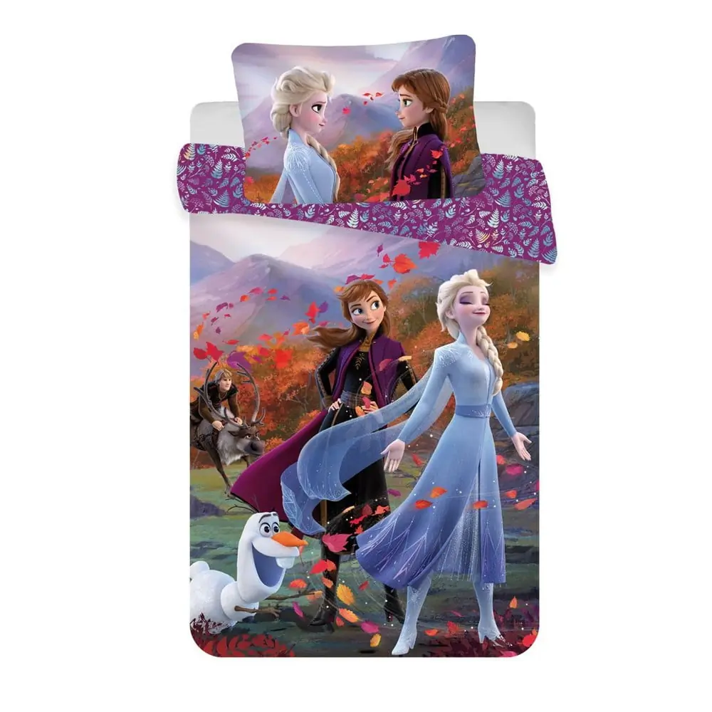 Lenjerie de pat pentru copii din bumbac pentru pătuț 100x135 cm Frozen 