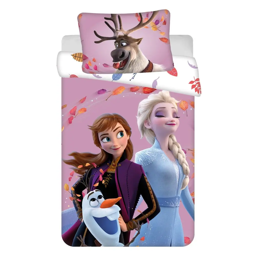 Lenjerie de pat pentru copii din bumbac pentru pătuț 100x135 cm Frozen 