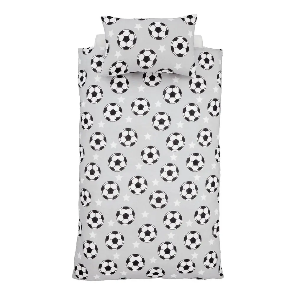 Lenjerie de pat pentru copii din flanelă pentru pat de o persoană 135x200 cm Football Stars – Catherine Lansfield