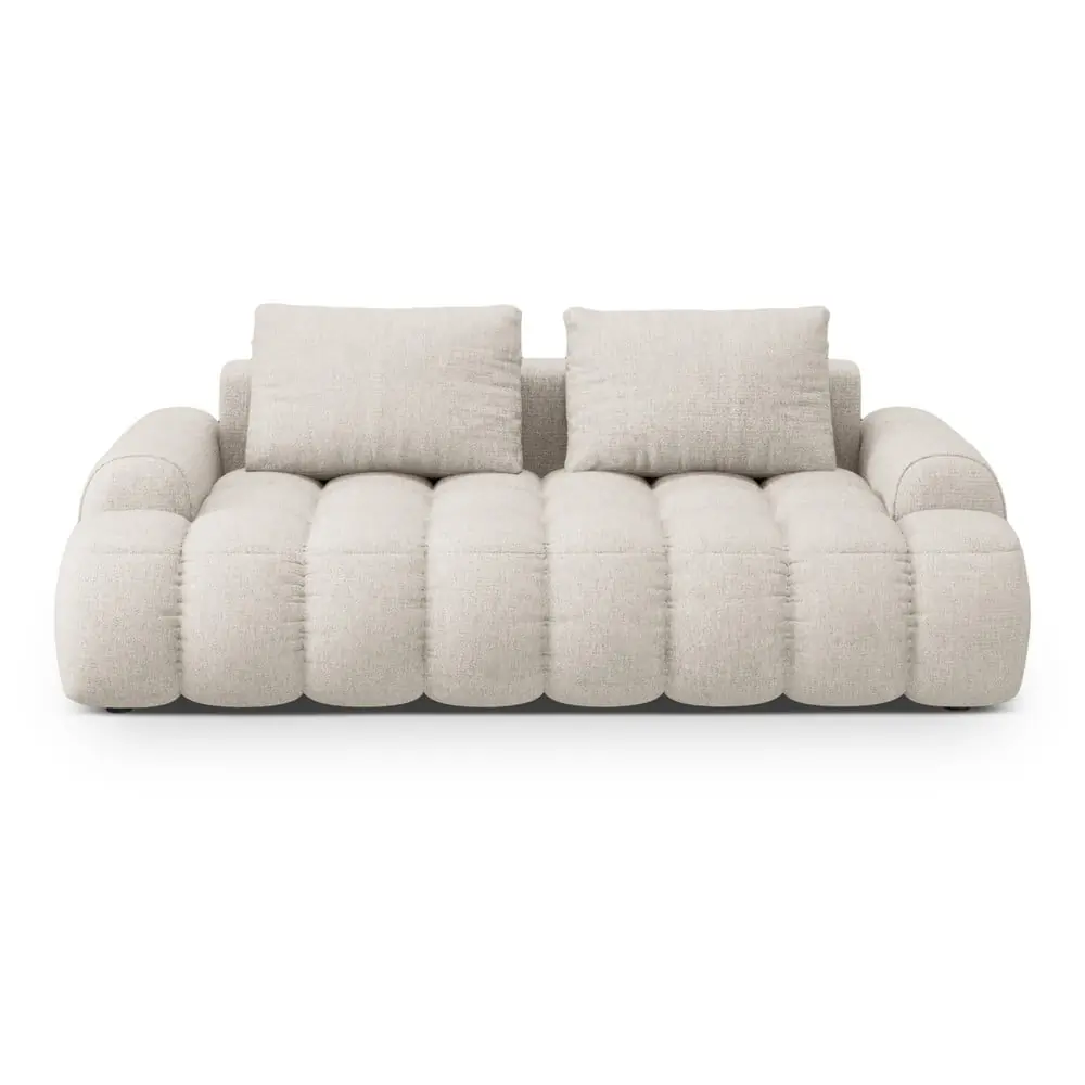 Canapea bej 200 cm Linz – Cosmopolitan Design