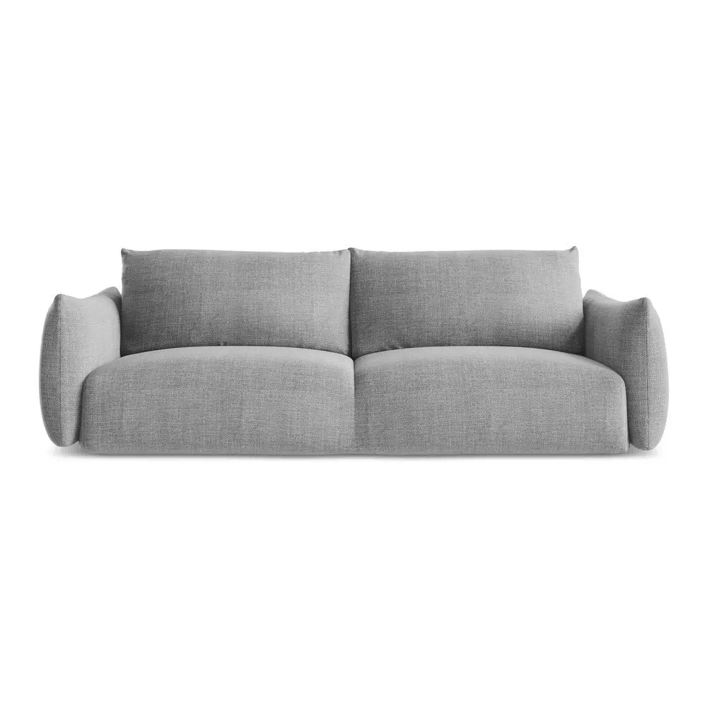 Canapea gri deschis extensibilă 230 cm Leila – Makamii