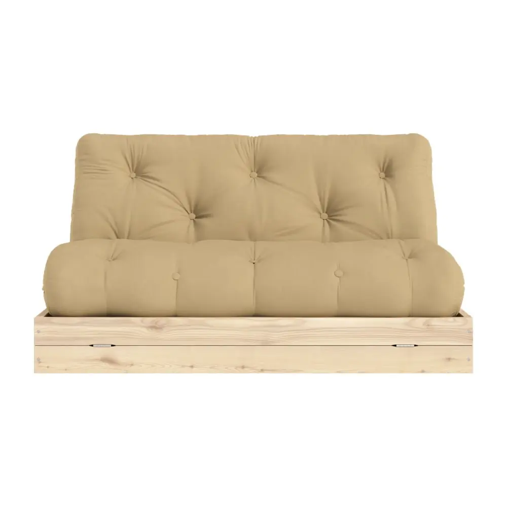 Canapea maro deschis extensibilă 145 cm Flip – Karup Design