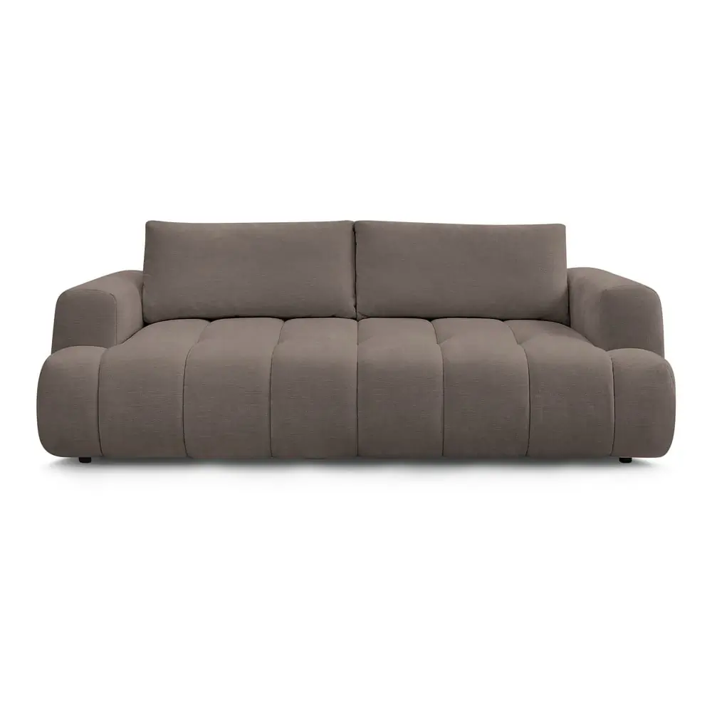 Canapea taupe extensibilă/cu spațiu de depozitare 251 cm Fuji – Bobochic Paris