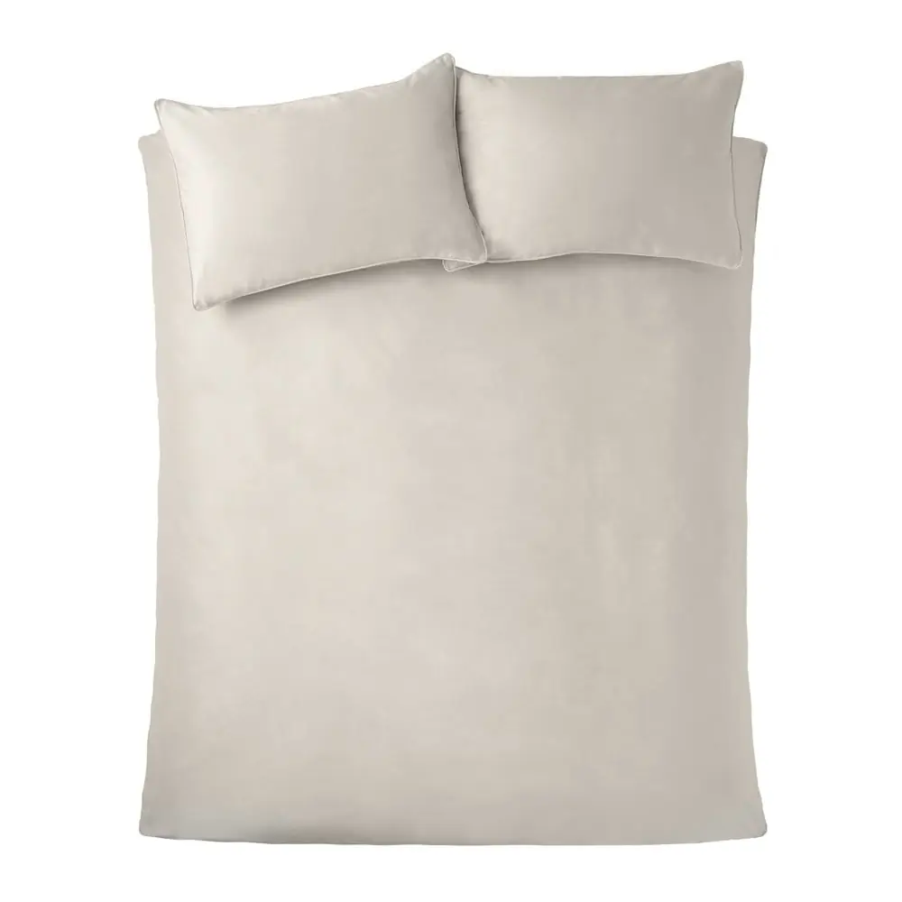 Lenjerie de pat crem din catifea pentru pat dublu, extinsă 230x220 cm Kingsley – Catherine Lansfield