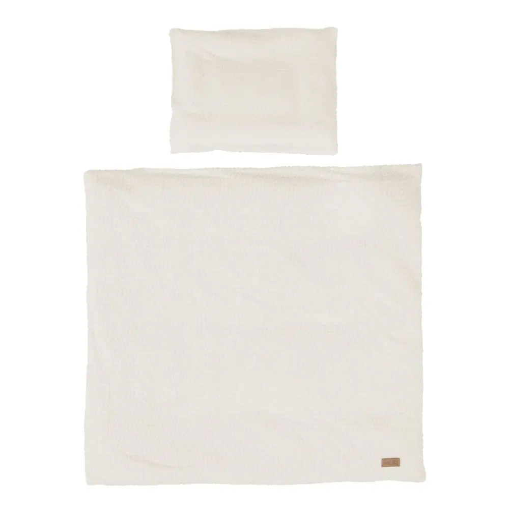 Lenjerie de pat pentru copii crem pentru pătuț 80x80 cm Seashells – Roba