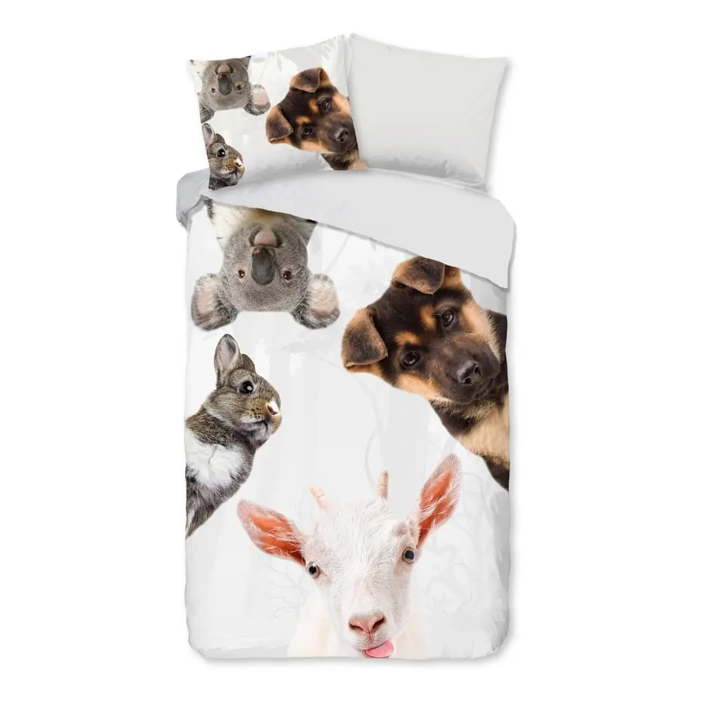 Lenjerie de pat pentru copii din bumbac pentru pat de o persoană, extinsă 140x220 cm Semmie – Good Morning