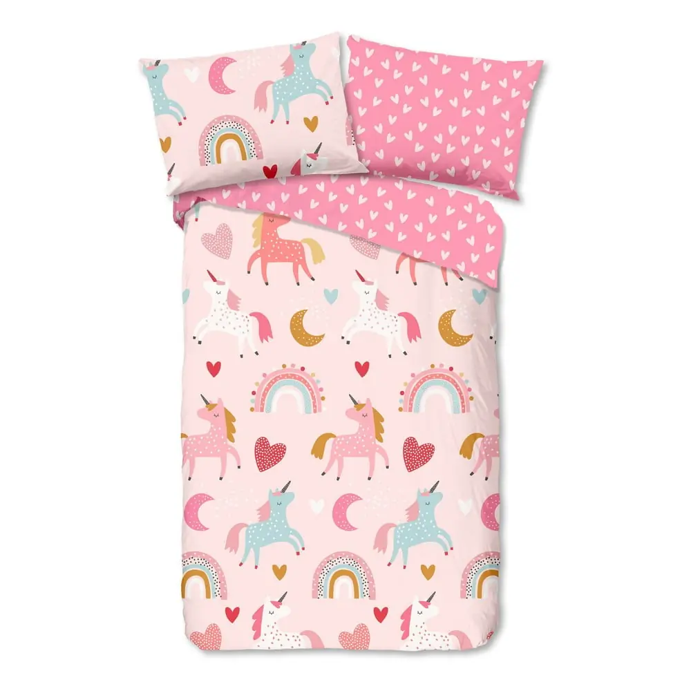 Lenjerie de pat pentru copii din flanelă 140x200 cm – Good Morning