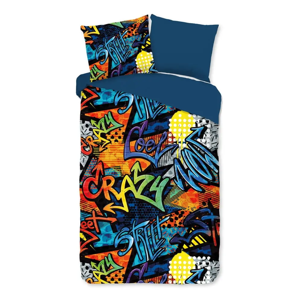 Lenjerie de pat pentru copii din microfibră pentru pat de o persoană, extinsă 140x220 cm Jeff – Good Morning