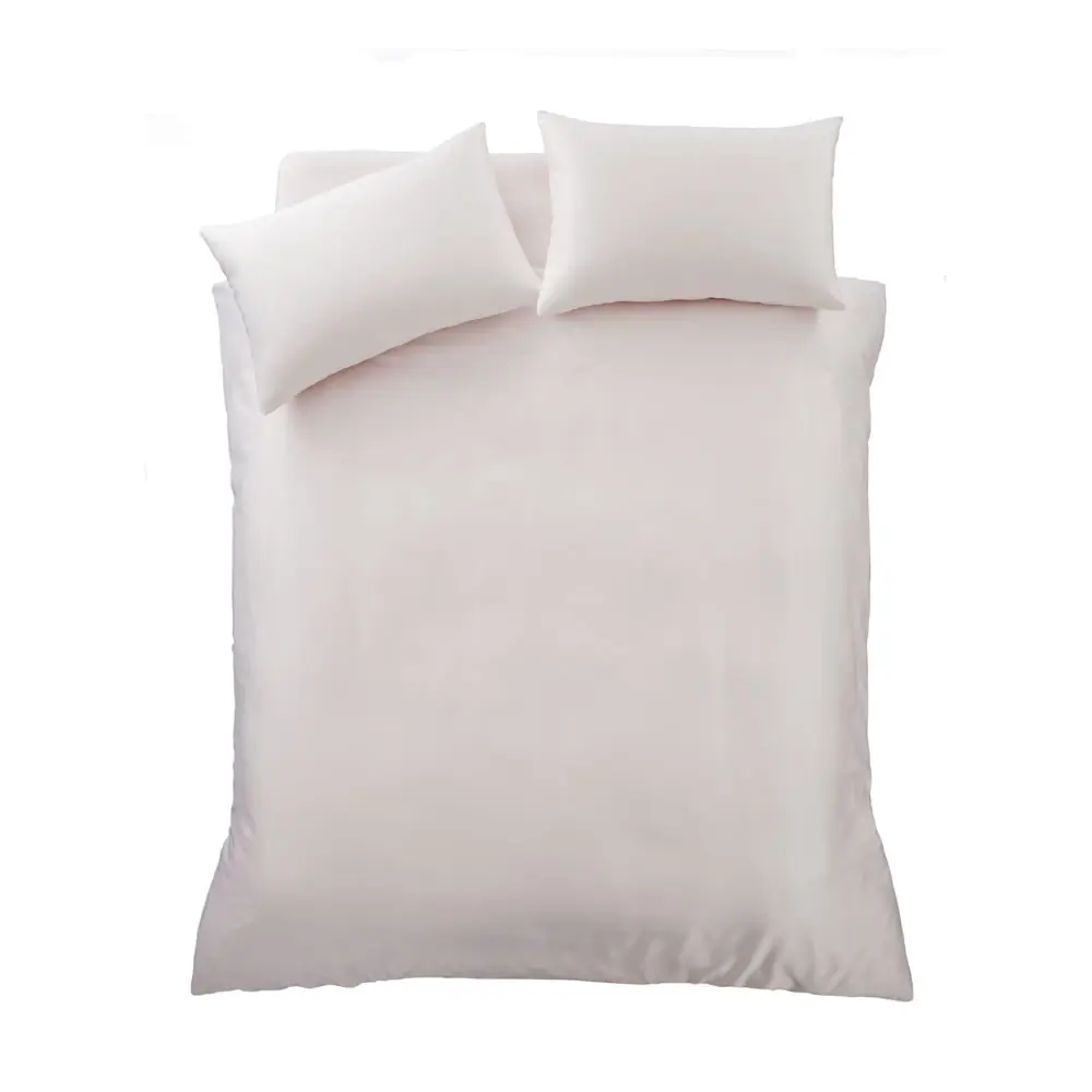 Lenjerie de pat roz din satin pentru pat dublu, extinsă 230x220 cm Silky Soft – Catherine Lansfield