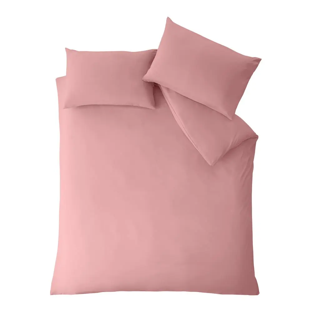 Lenjerie de pat roz pentru pat dublu, extinsă 230x220 cm So Soft Non-Iron – Catherine Lansfield