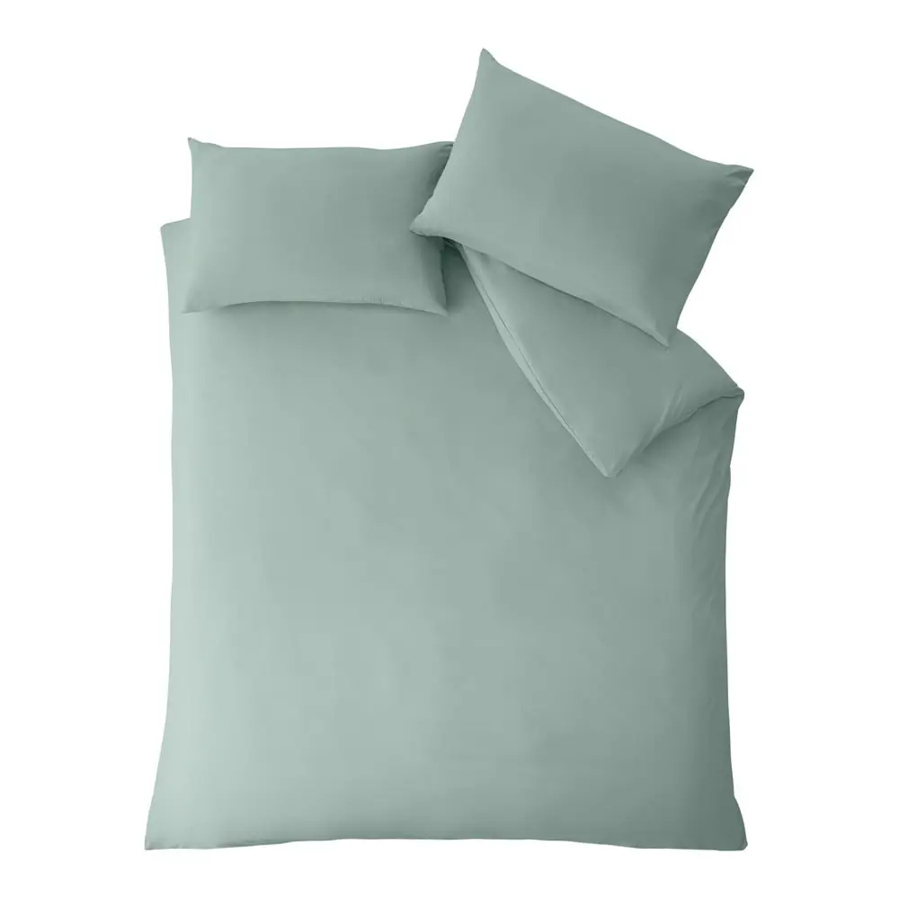 Lenjerie de pat verde pentru pat dublu/extinsă 230x220 cm So Soft Non-Iron – Catherine Lansfield