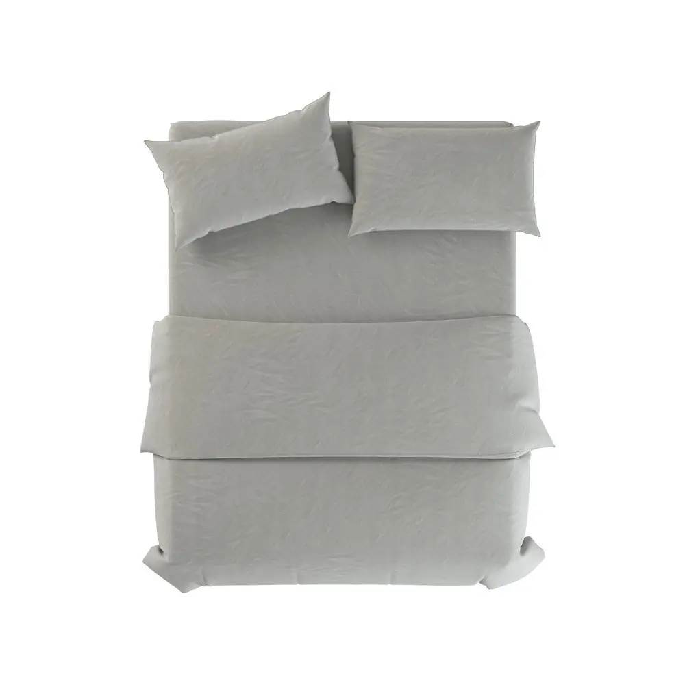 Lenjerie de pat verde prăfuit din in pentru pat de o persoană 135x200 cm Stone – Native Natural