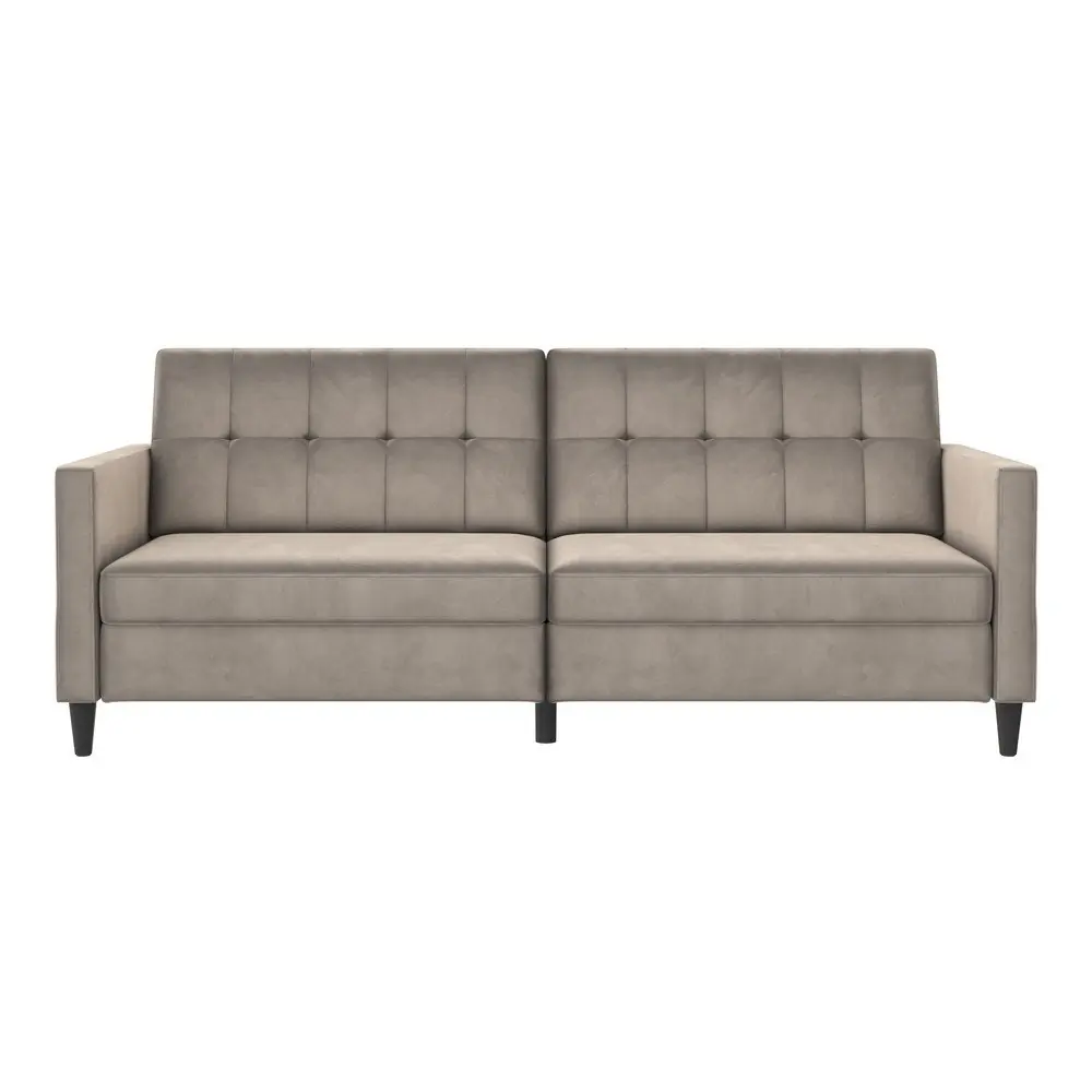 Canapea bej cu tapițerie din catifea 203 cm Hartford – Støraa