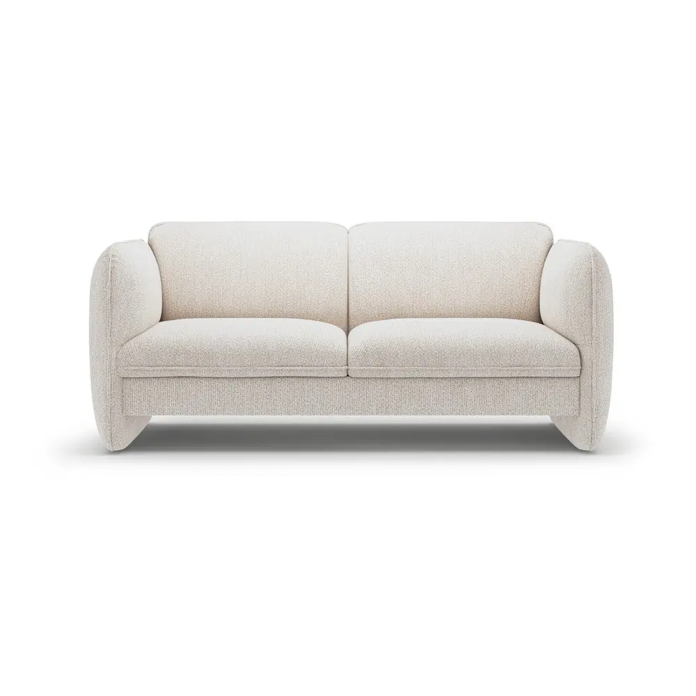 Canapea crem cu tapițerie din chenille 168 cm Georgia – Micadoni