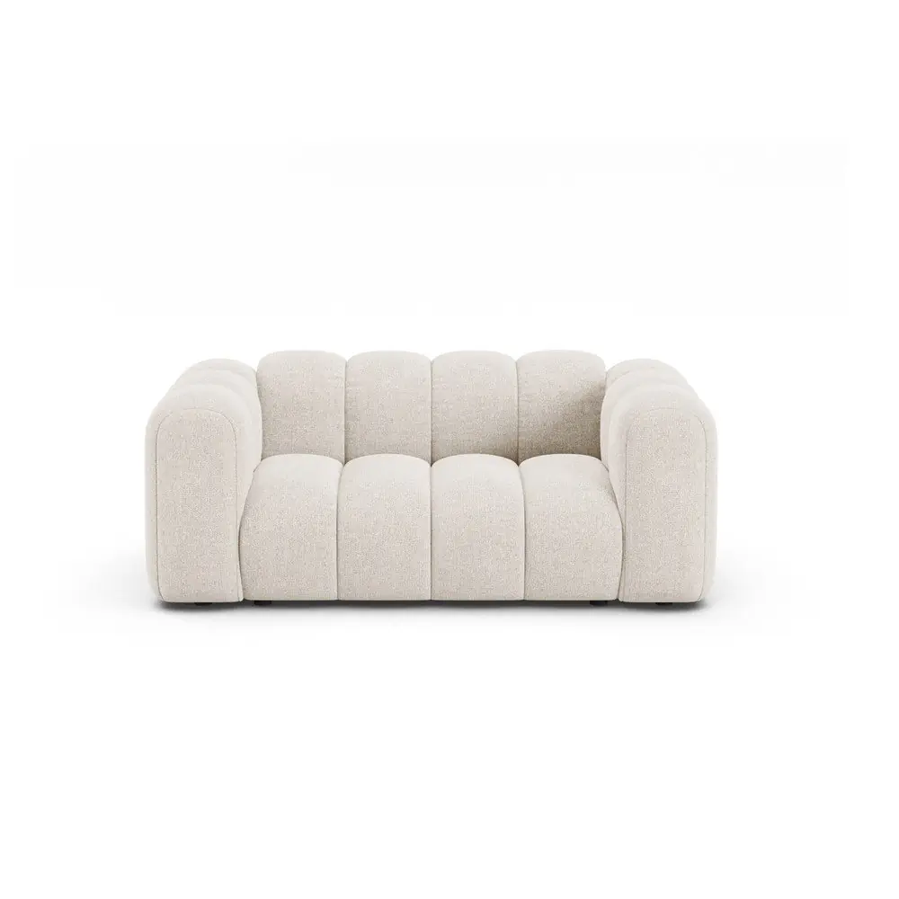 Canapea crem cu tapițerie din chenille 170 cm Lupine – Micadoni