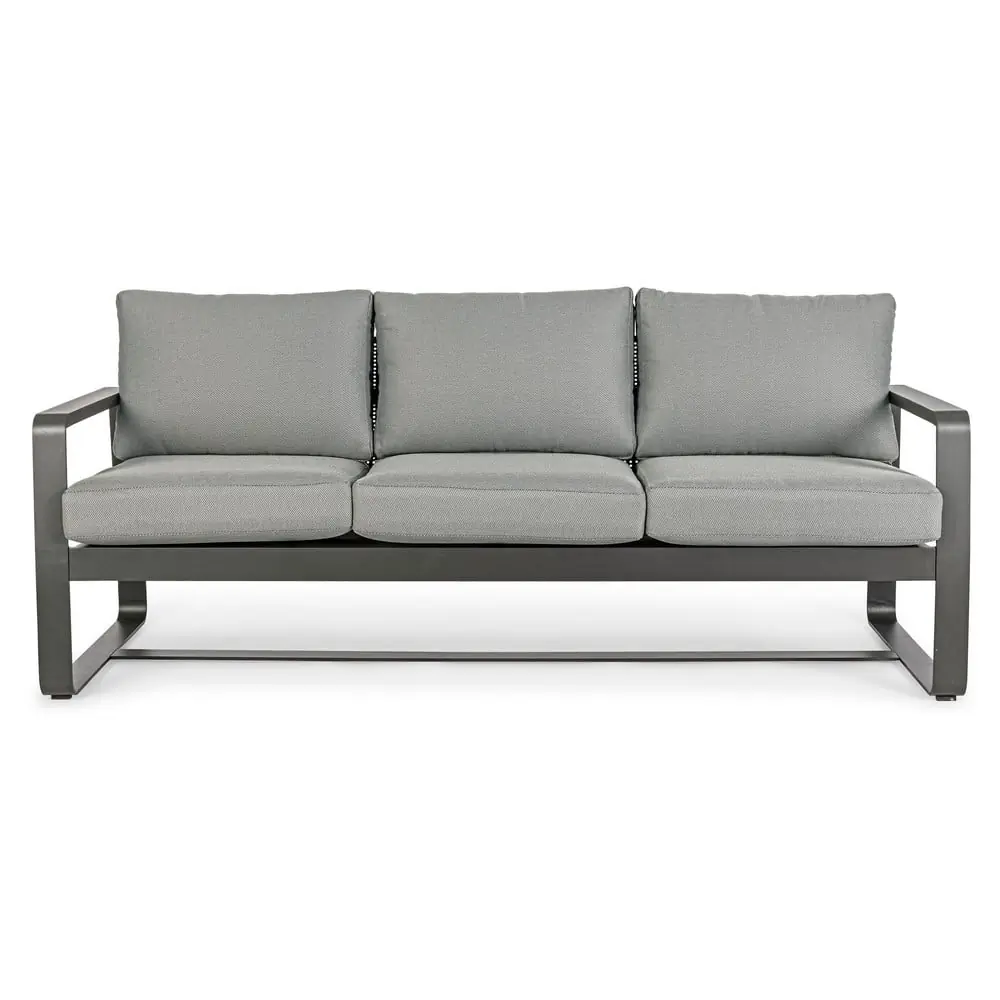 Canapea de grădină gri din aluminiu Merrigan – Bizzotto
