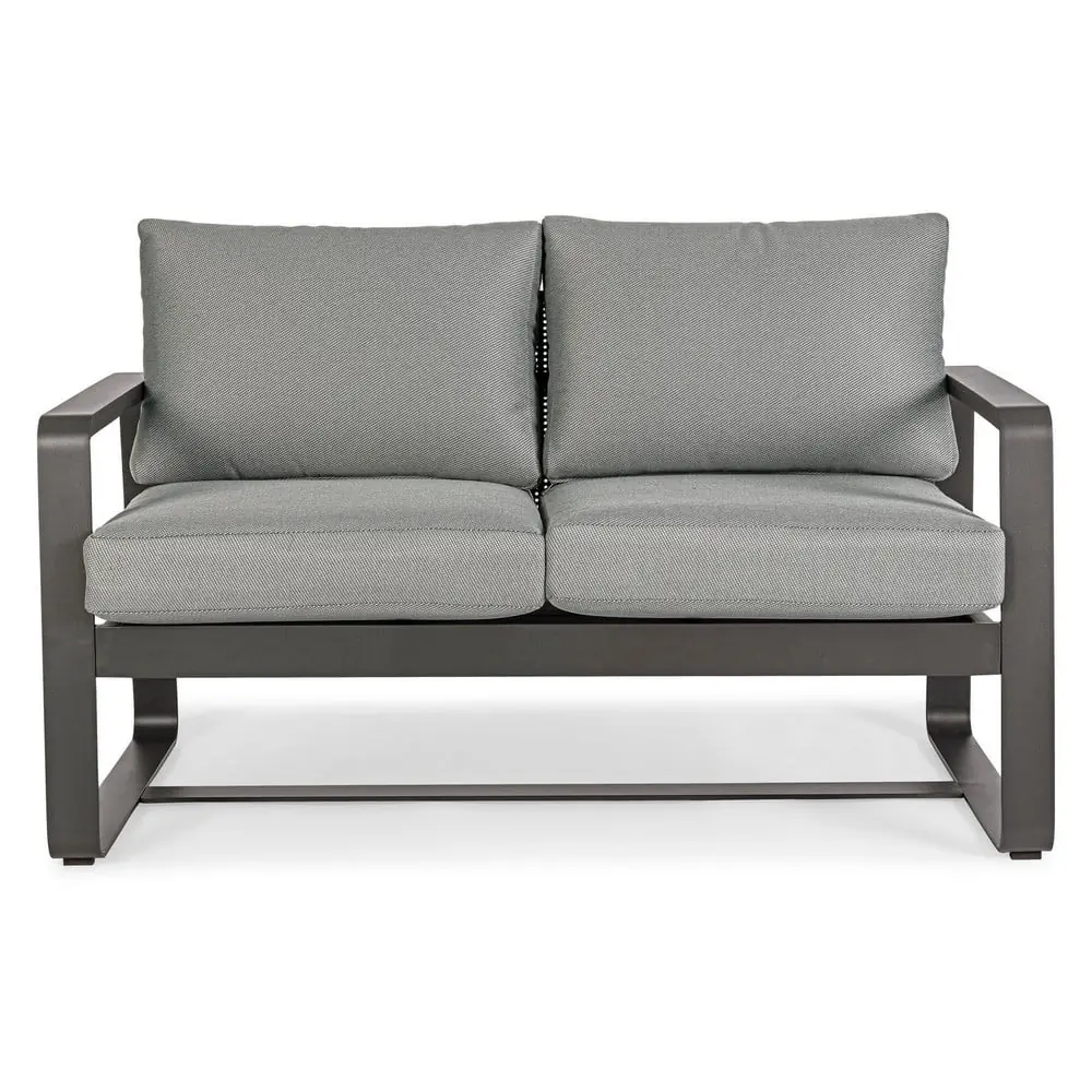 Canapea de grădină gri din aluminiu Merrigan – Bizzotto