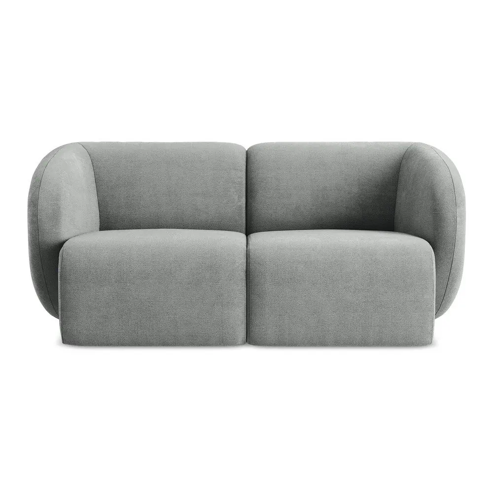 Canapea gri cu tapițerie din chenille 174 cm Lani – Makamii