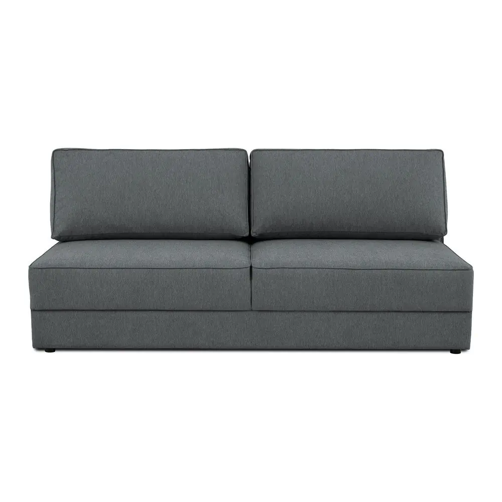 Canapea gri închis extensibilă/cu spațiu de depozitare 202 cm Dora – Scandic