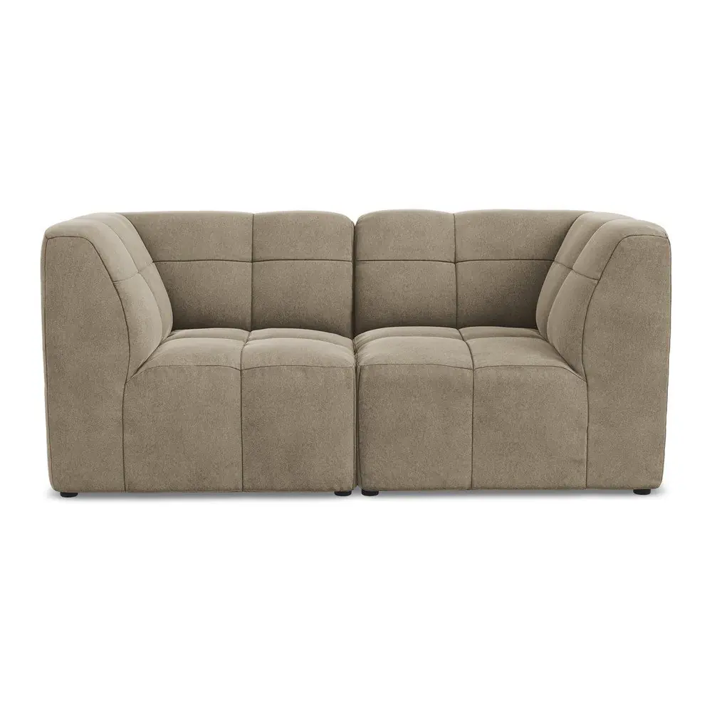 Canapea maro cu tapițerie din catifea 180 cm Aloha – Makamii