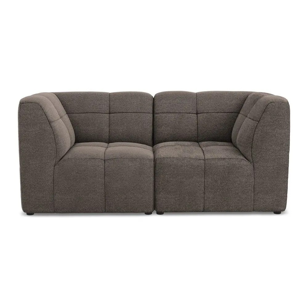 Canapea maro cu tapițerie din țesătură bouclé 180 cm Aloha – Makamii