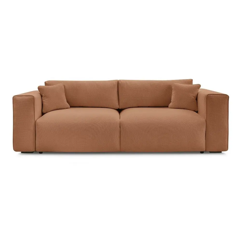 Canapea portocalie extensibilă/cu spațiu de depozitare 265 cm Ezechiel – Bobochic Paris