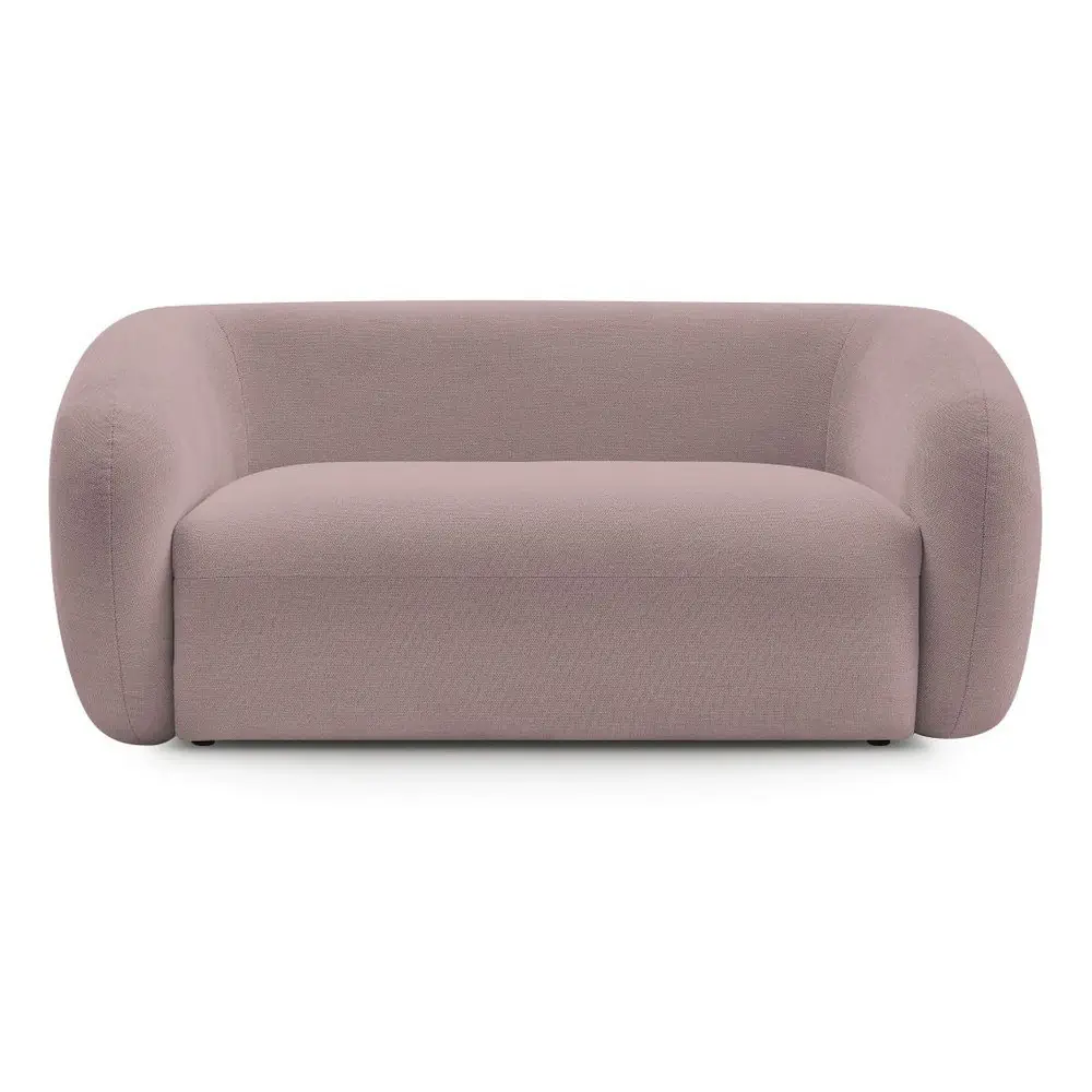 Canapea roz cu tapițerie din chenille 160 cm Celine – Bobochic Paris