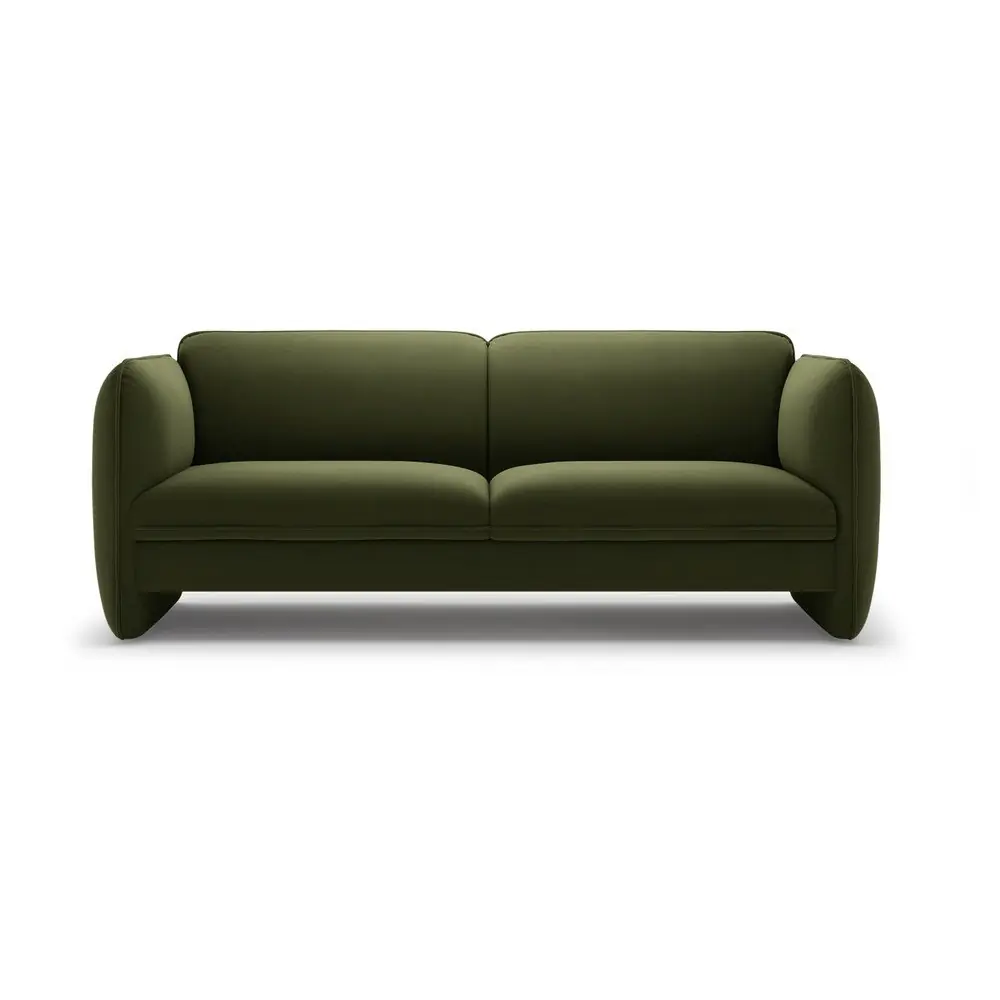 Canapea verde cu tapițerie din catifea 204 cm Georgia – Micadoni