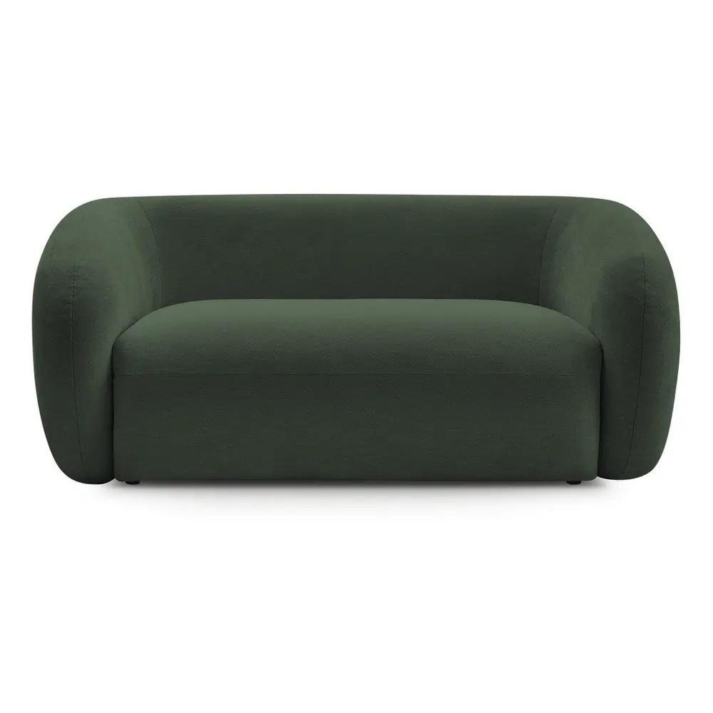 Canapea verde cu tapițerie din chenille 160 cm Celine – Bobochic Paris